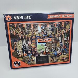 Auburn Tigers Puzzle One Size Multi-Color NCAA Football YouTheFan 500 Piece NEW